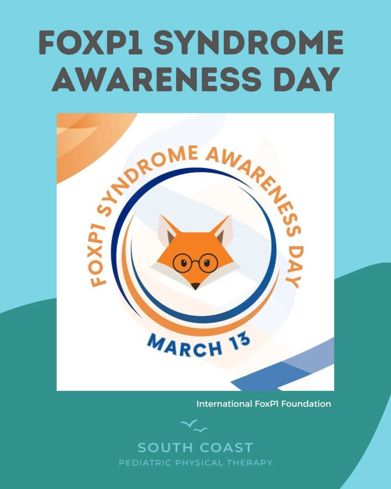 Friday, March 13th is FOXP1 Syndrome Awareness Day! This day was chosen to represent the location of the FOXP1 gene on chromosome 3p13 and aims to promote early diagnosis, support research, and raise awareness for this rare genetic condition. Symptom