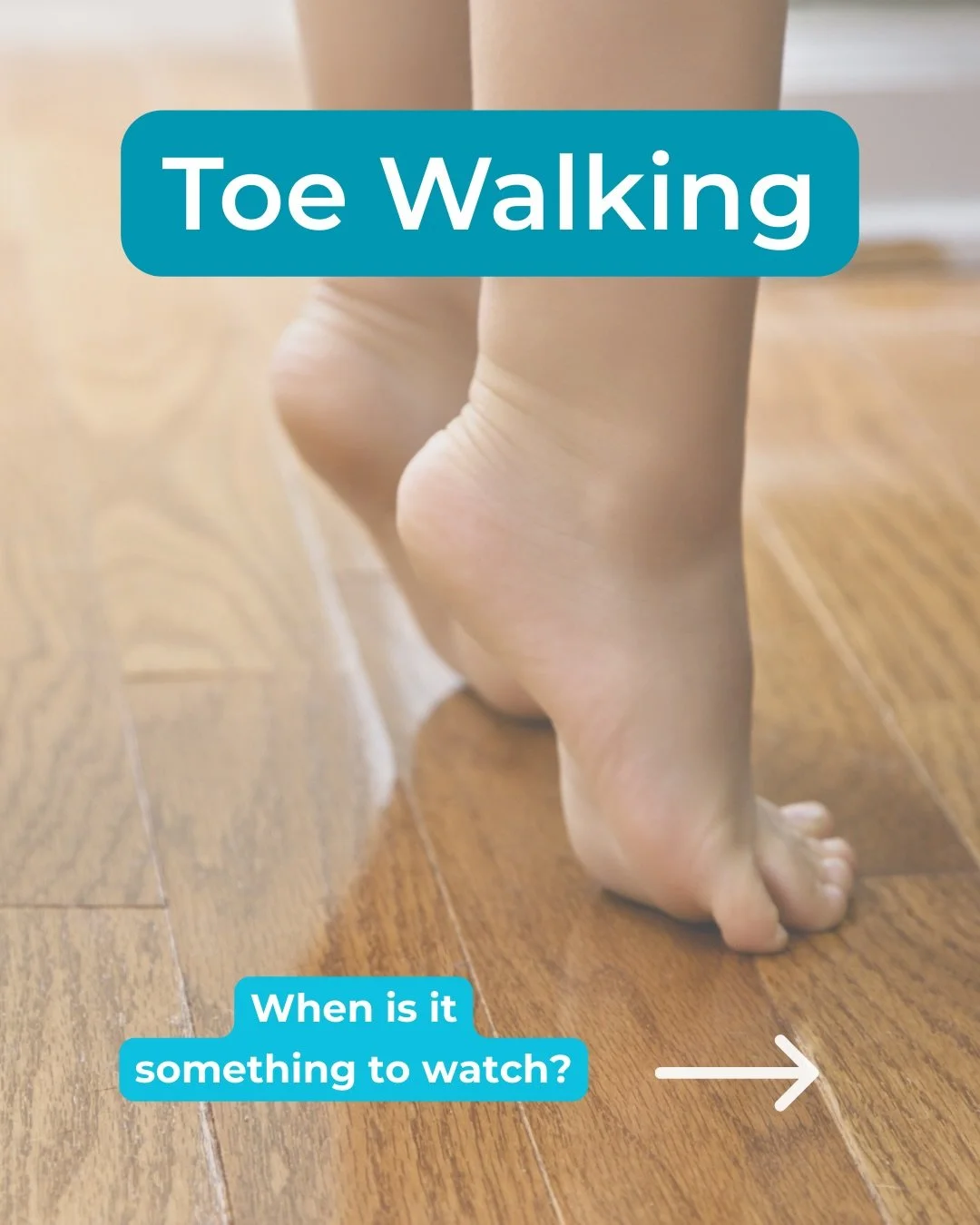 This is a question many parents ask us.

Toe walking can be common in young children &mdash; especially when they are first learning to walk.
But if it continues over time, happens most of the day, or is paired with balance, coordination, or muscle t