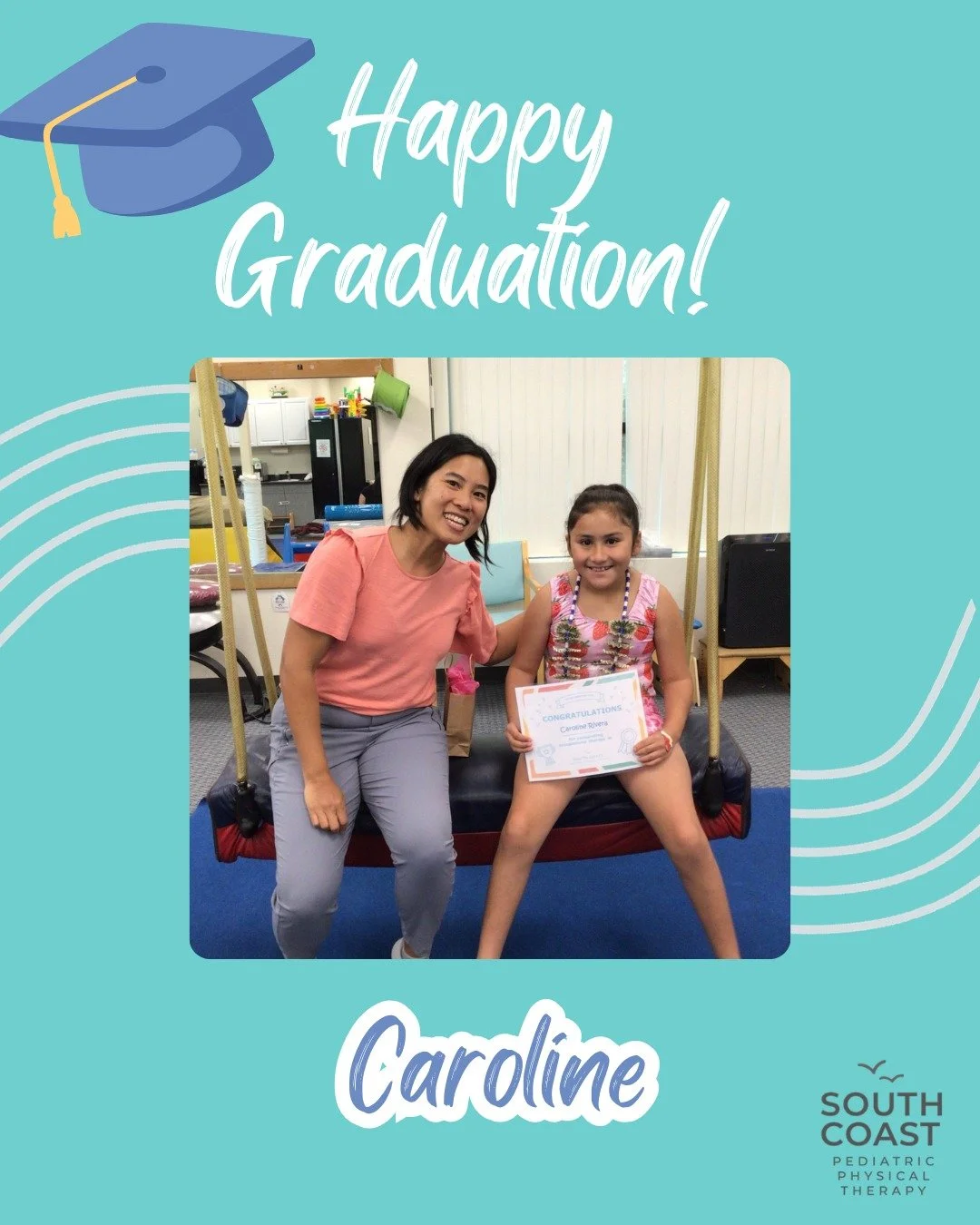 Caroline has been coming to occupational therapy for 2 years now and has made tremendous progress with her self-help skills with improved fine motor and motor planning skills to manage fasteners such as buttons, snaps, and tie her shoelaces. She has 