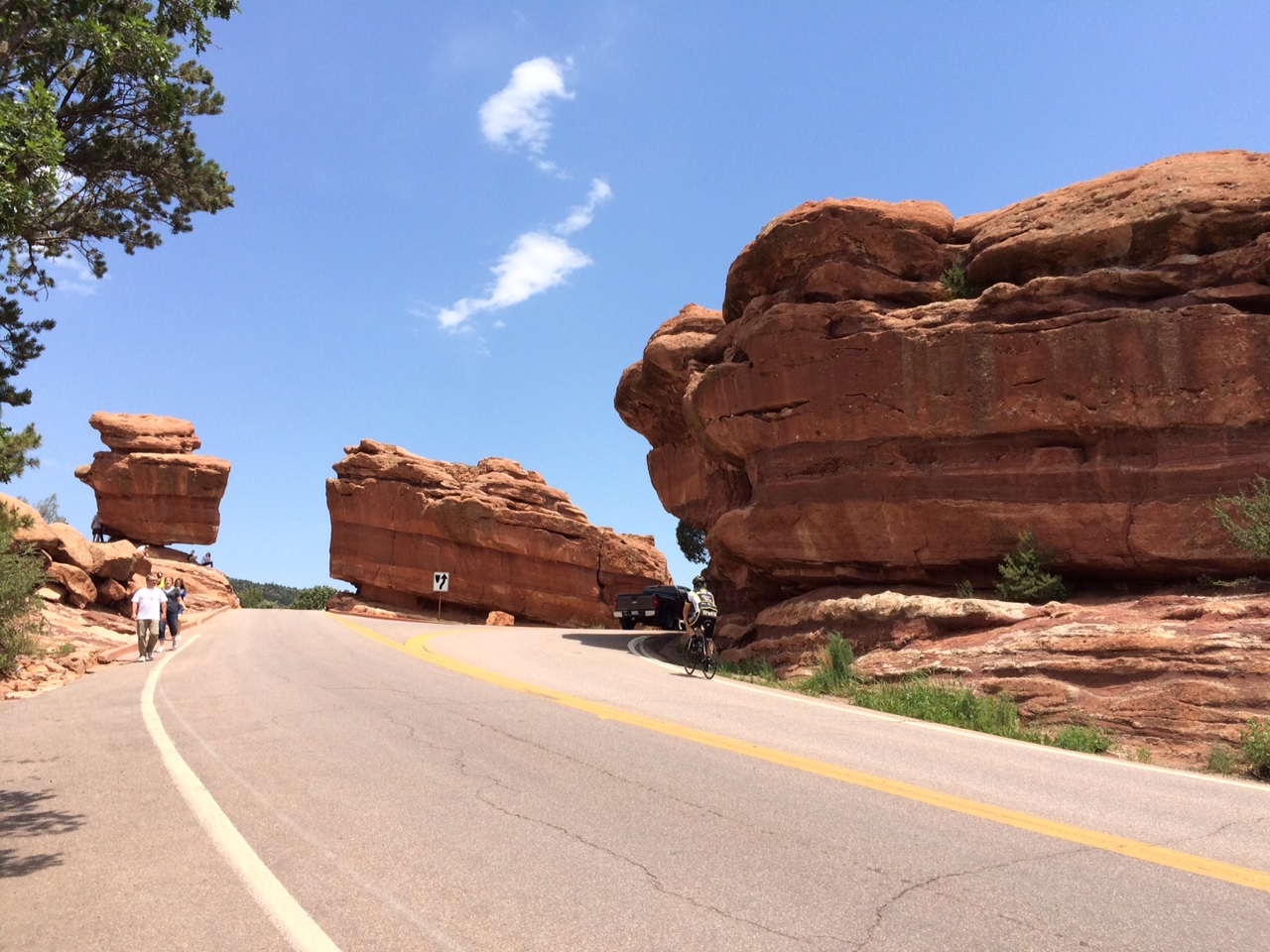 Here are a couple balancing rock formations in the Garden of the Gods.