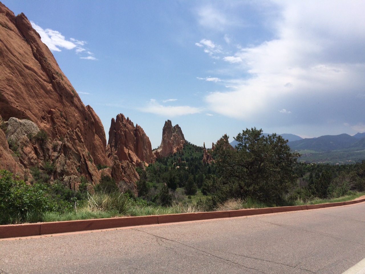 Here is a ridge formation in the Garden of the Gods.