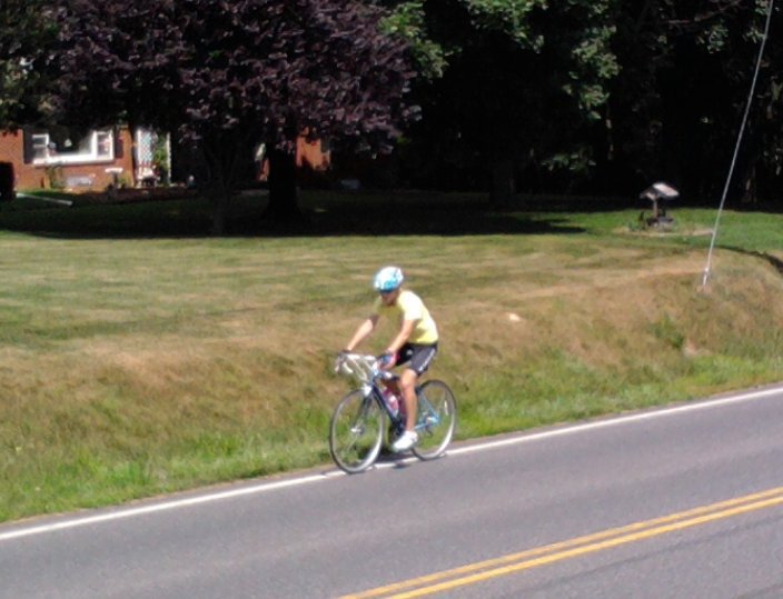 Yep, this is me in 2009. No idea about bike fit, or even jerseys. Just loved riding my bike :)