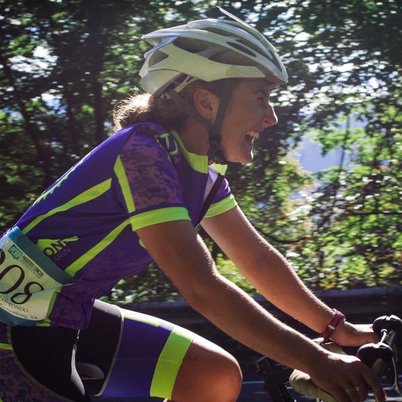This is me riding (and feeling awkward being photographed) during the Alpine Loop Gran Fondo this past September!