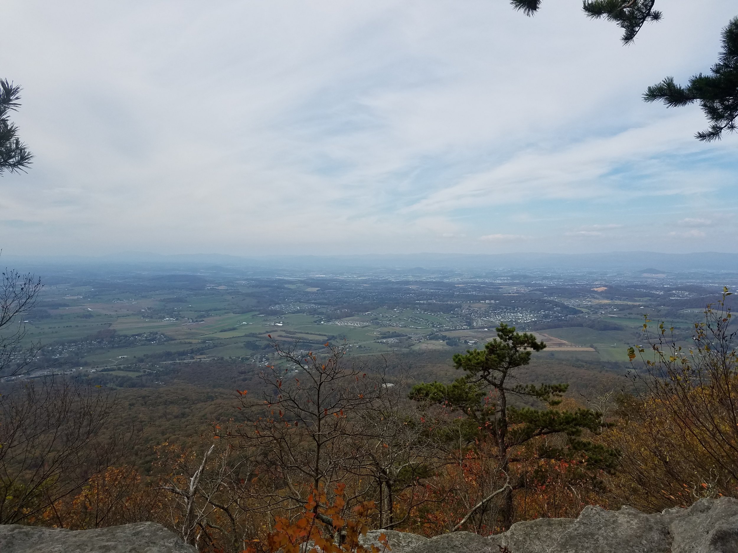View from the very tippy-top of Massanutten