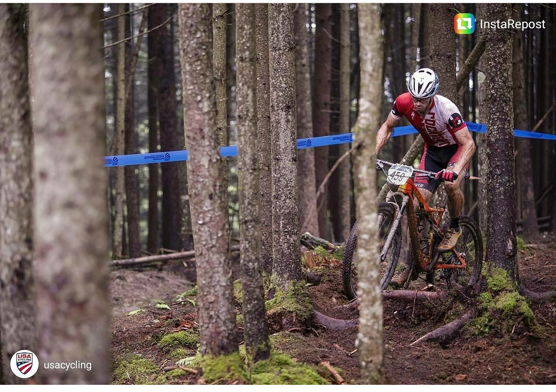 Riding the roots in the XC race