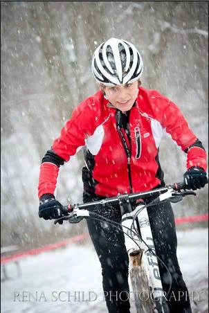 My first CX race was quite snowy!