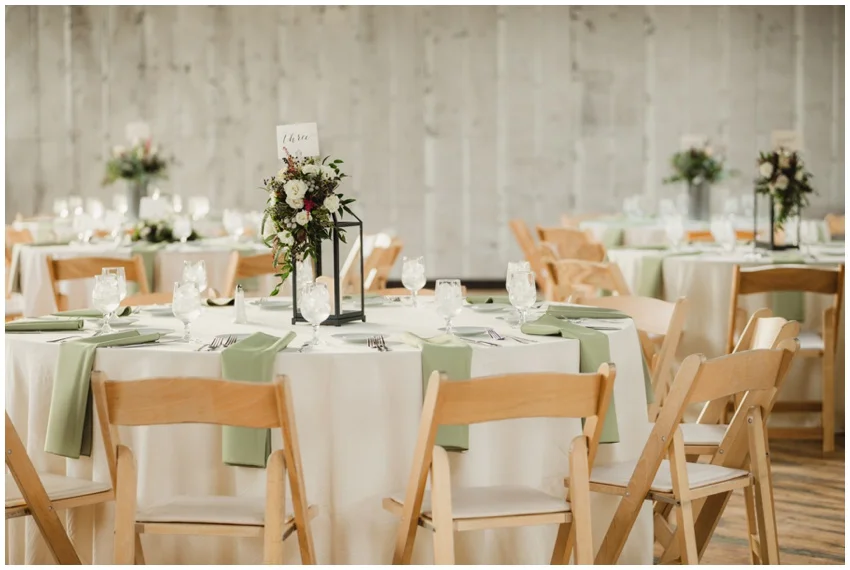 accelerator space wedding reception tablescape