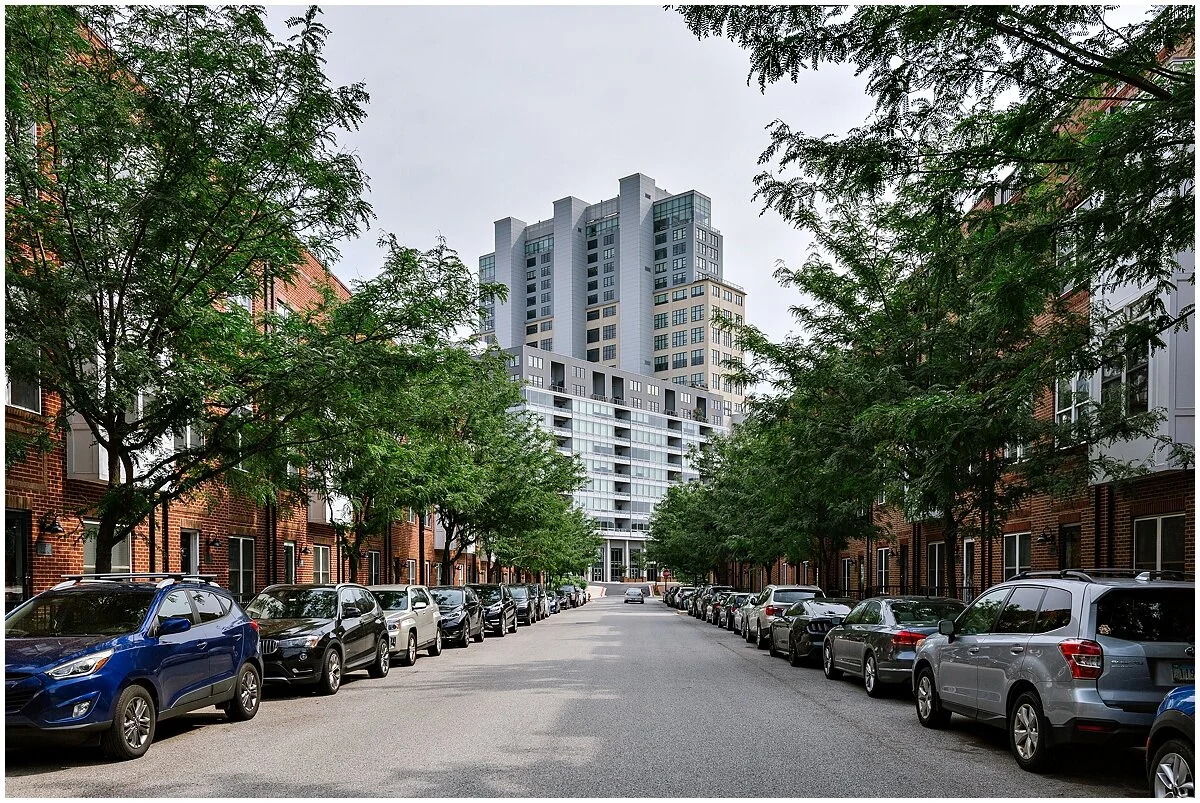 alli + jay a modern + intimate wedding at Silo Point's Sky Lounge