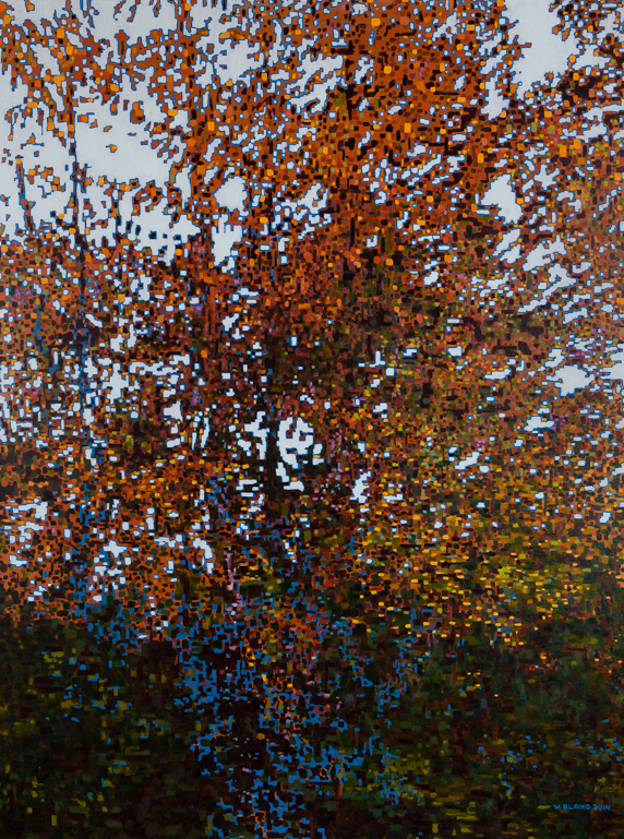 Fall Pixelated, Oil on Linen, 36" x 48", 2015