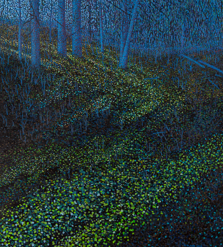 The Energy of Nature Flows Through, Oil on Linen, 38" x42", 2015