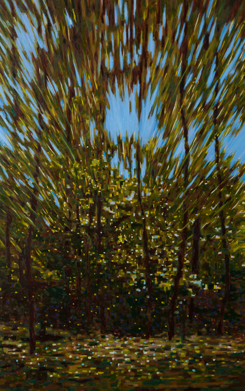 Still the Mind I: Landscape Cosmos, Oil on Linen, 18" x 28", 2014 (SOLD)