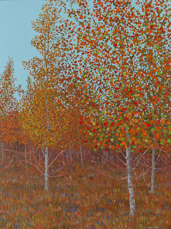 Fall Scene II, Oil on Linen, 30" x 40", 2010