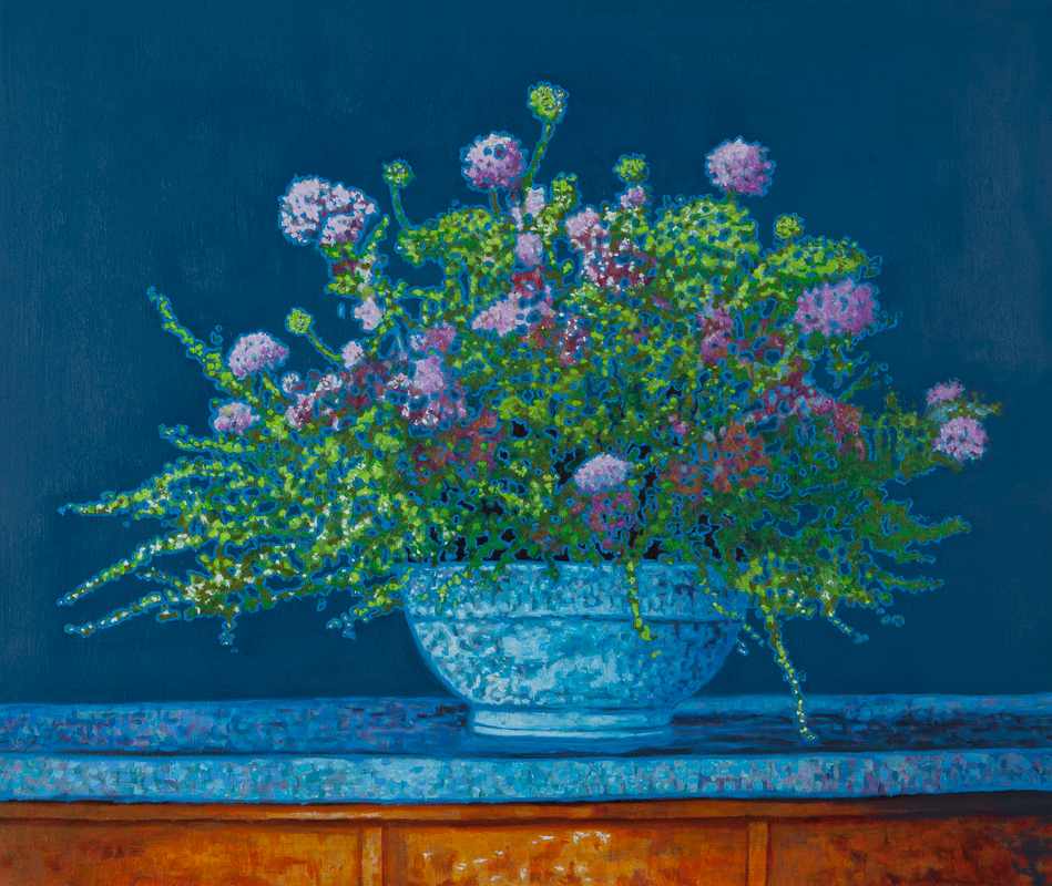 Digital Still-life, Oil on Linen, 20" x 24", 2012