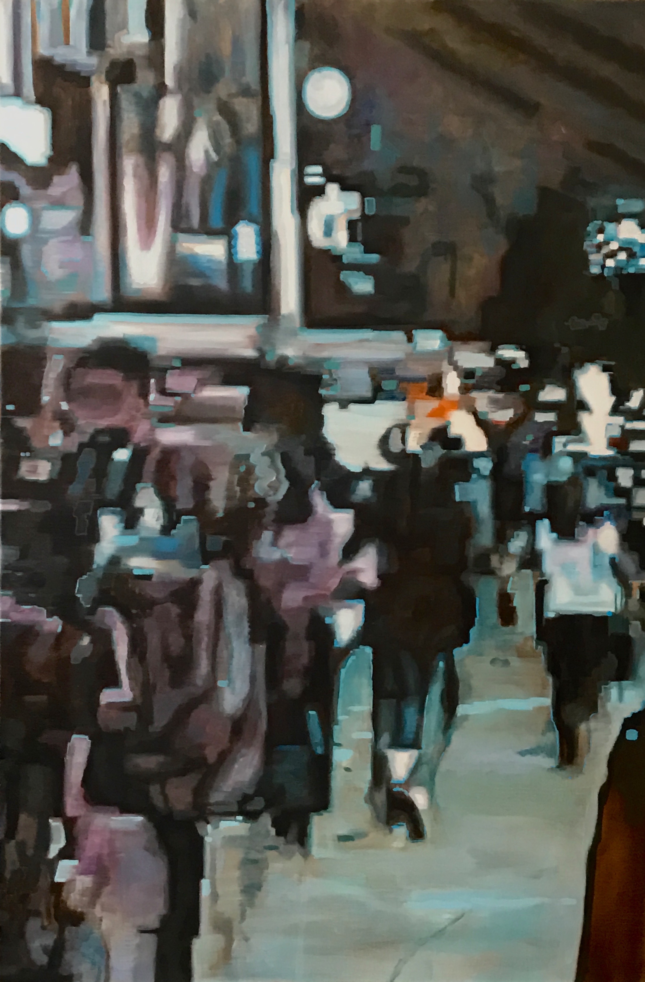 City Scene, Oil on Linen, 24" x 36", 2015