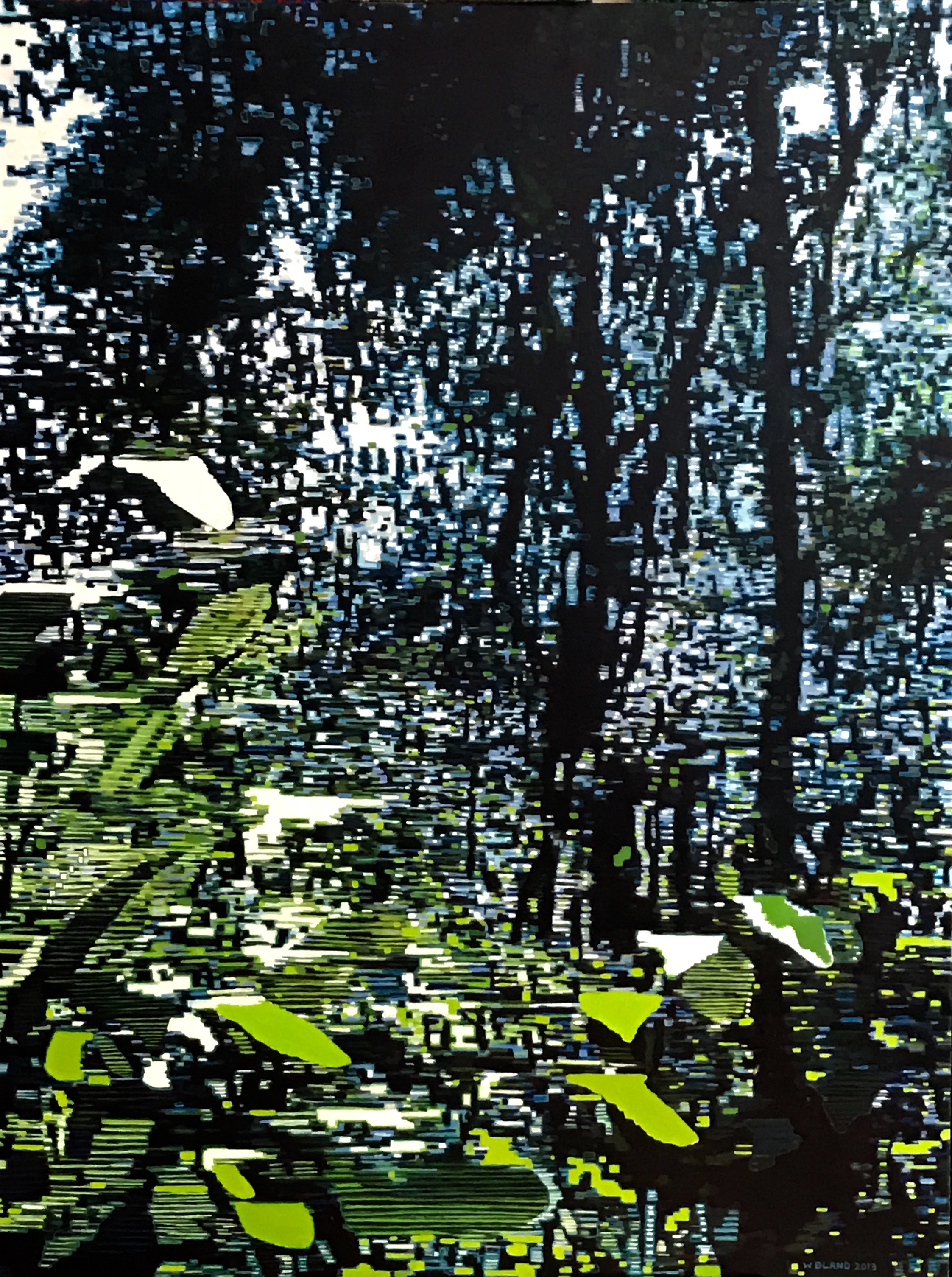 Jungle, Oil on Linen, 36" x 48", 2013