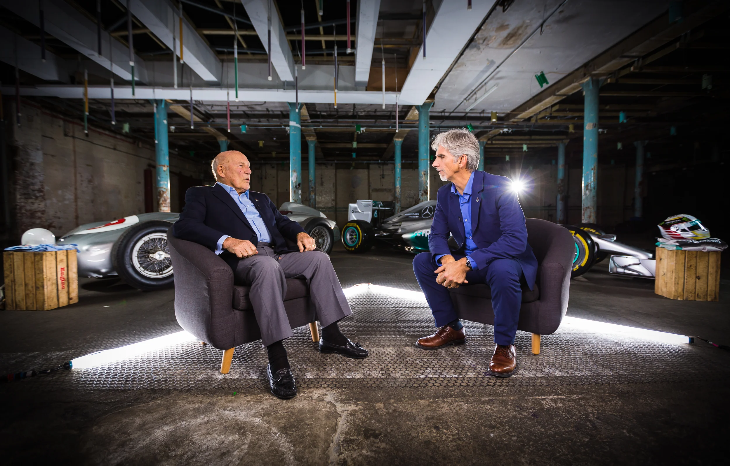 Sir Stirling Moss & Damon Hill. Road to 2015