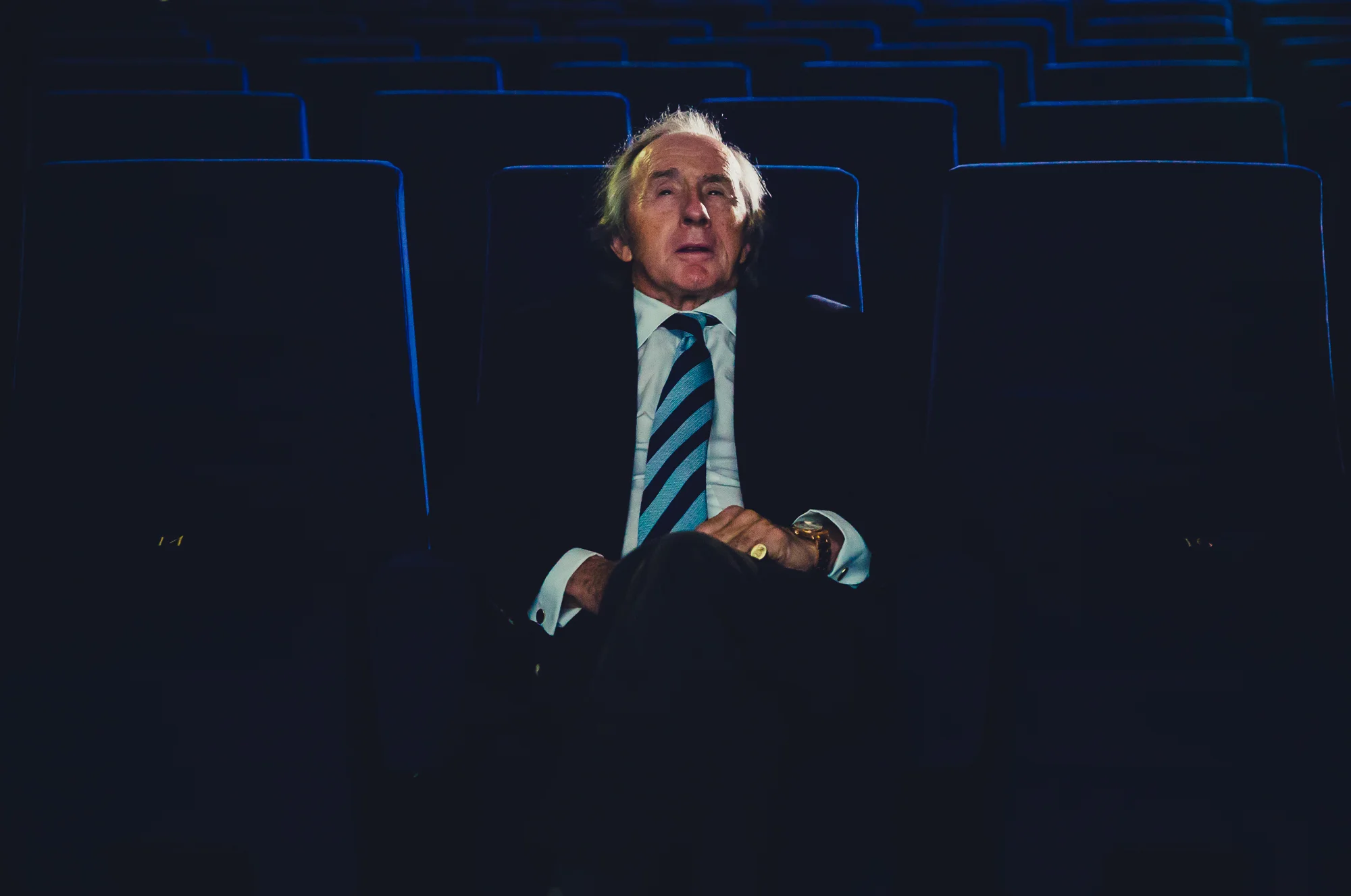 Sir Jackie Stewart. Return to Mexico. UBS Formula 1