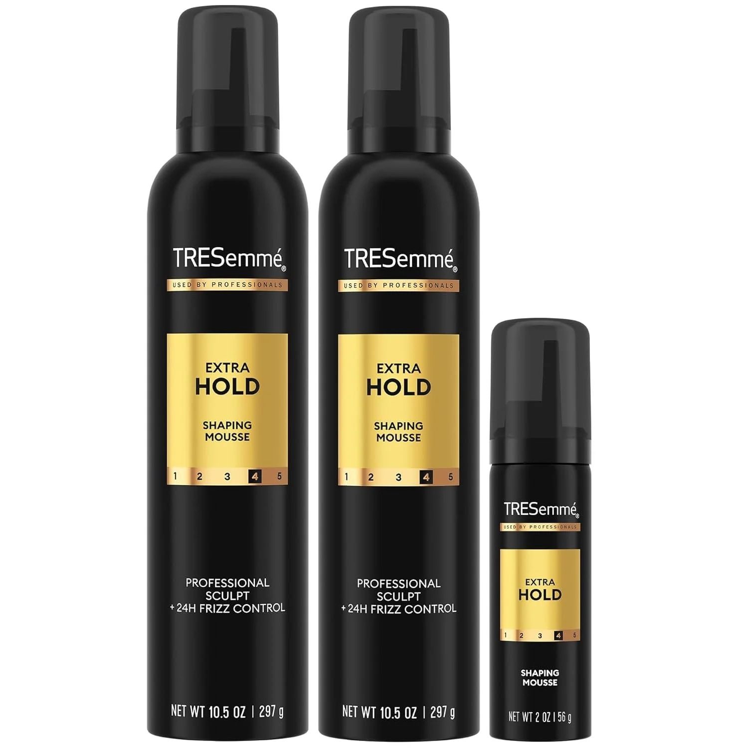 TRESemmé Mousse, Extra Hold 2-Pack + Travel-Size Bottle