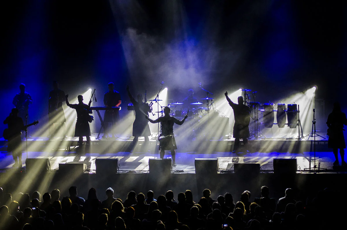 Zebra provide the full lighting rig for Red Hot Chili Pipers Colorado Springs Celtic Festival  2019 (LD Andrew Pattern )