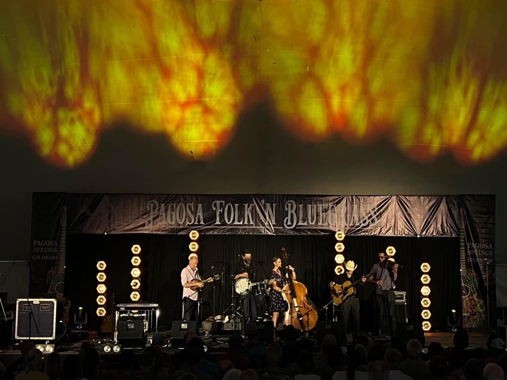 Providing the complete lighting package. Pagosa Folk 'N Bluegrass