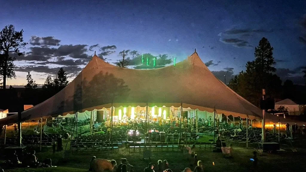 Providing the complete lighting package. Pagosa Folk 'N Bluegrass