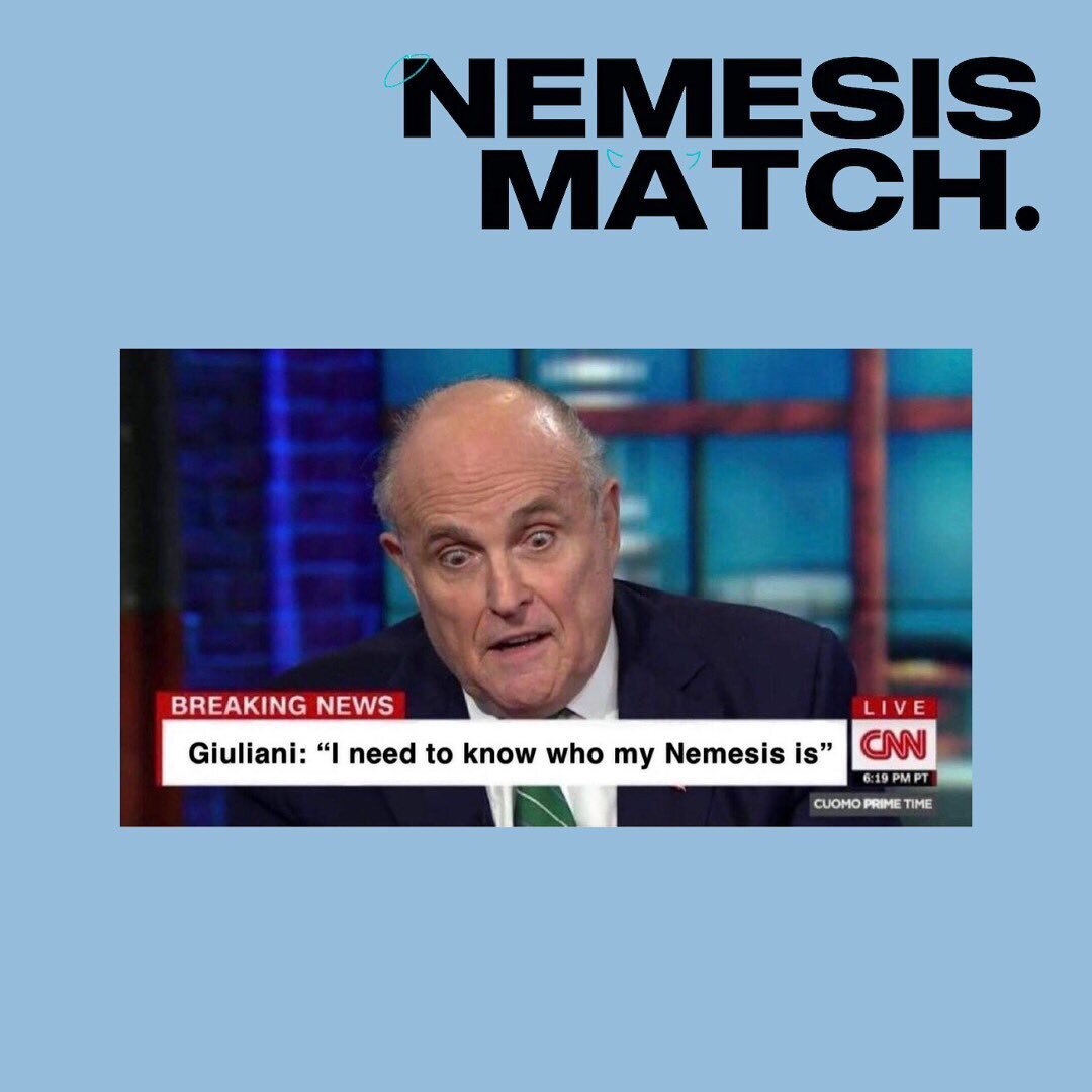 You have 12 hours left to send this to all of your nemesis!!! Make sure to complete NemesisMatch before the jig is up at midnight tonight!
