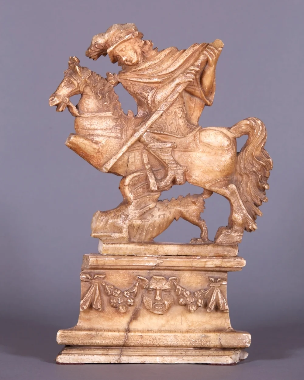   A Late Renaissance Figure of Saint George and the Dragon.&nbsp;Italian,&nbsp;15th C.    A late Renaissance alabaster figural group of&nbsp;Saint&nbsp;George and the Dragon. Northern Italian, 15th C.  W 11 IN H 16 IN.&nbsp;Ref. # WAS047      Inquire
