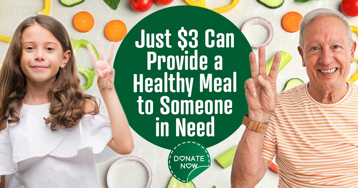 Just $3 allows us to provide a free, hot, nutritious meal to those most vulnerable in our
communities. These are working families, children, seniors, veterans, and disabled individuals. To make a donation, click the link in our bio.

#communitystrong