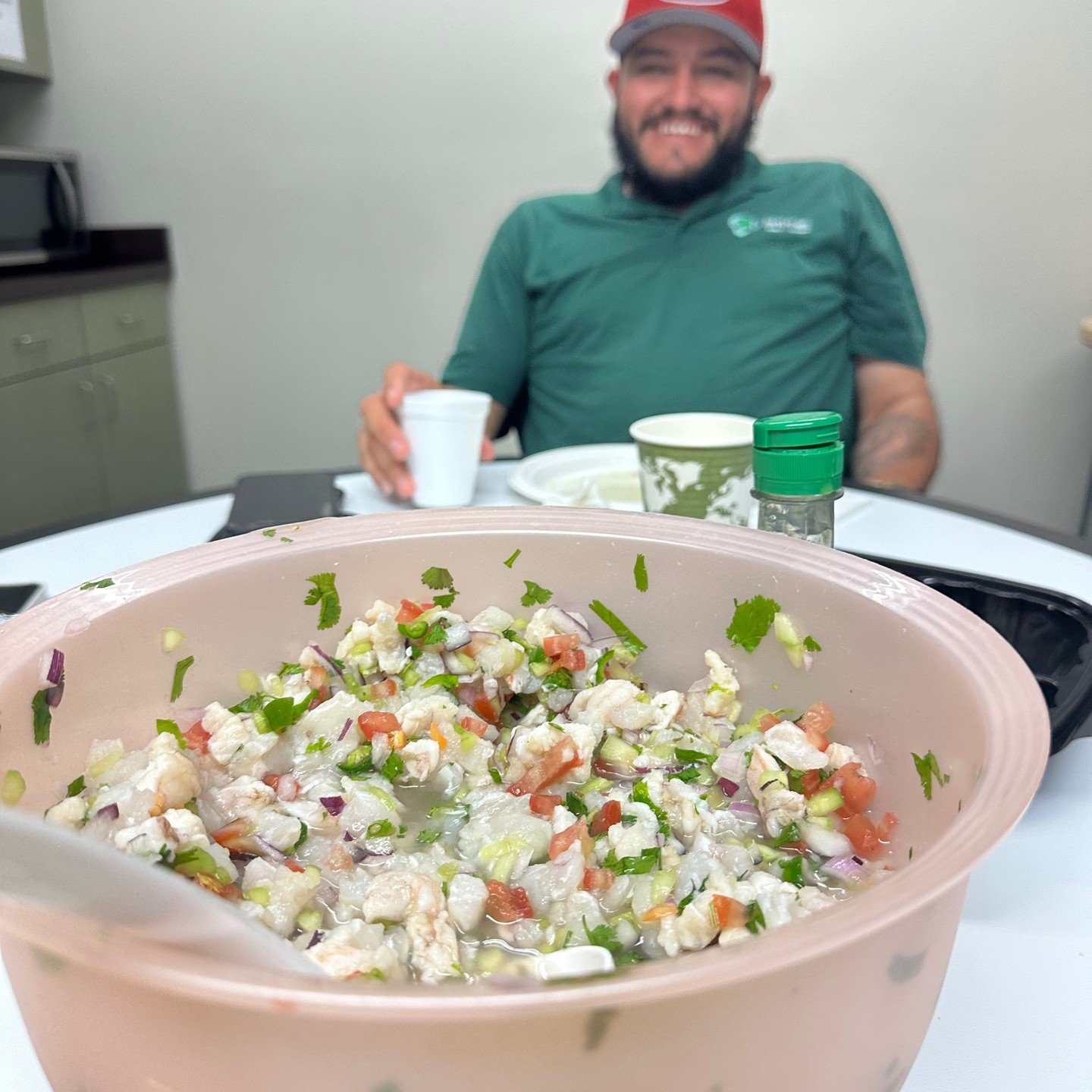 Cornelio Chavez, our amazing driver ambassador, is taking the lead in fighting food waste. Today, he transformed recovered ingredients into fresh ceviche that was shared with the #loavesandfishes team! We take pride in living out our core values and 