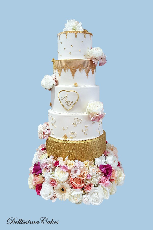 Floral Wedding Cake