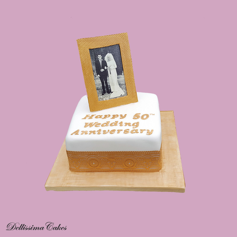 50th Wedding Anniversary Cake