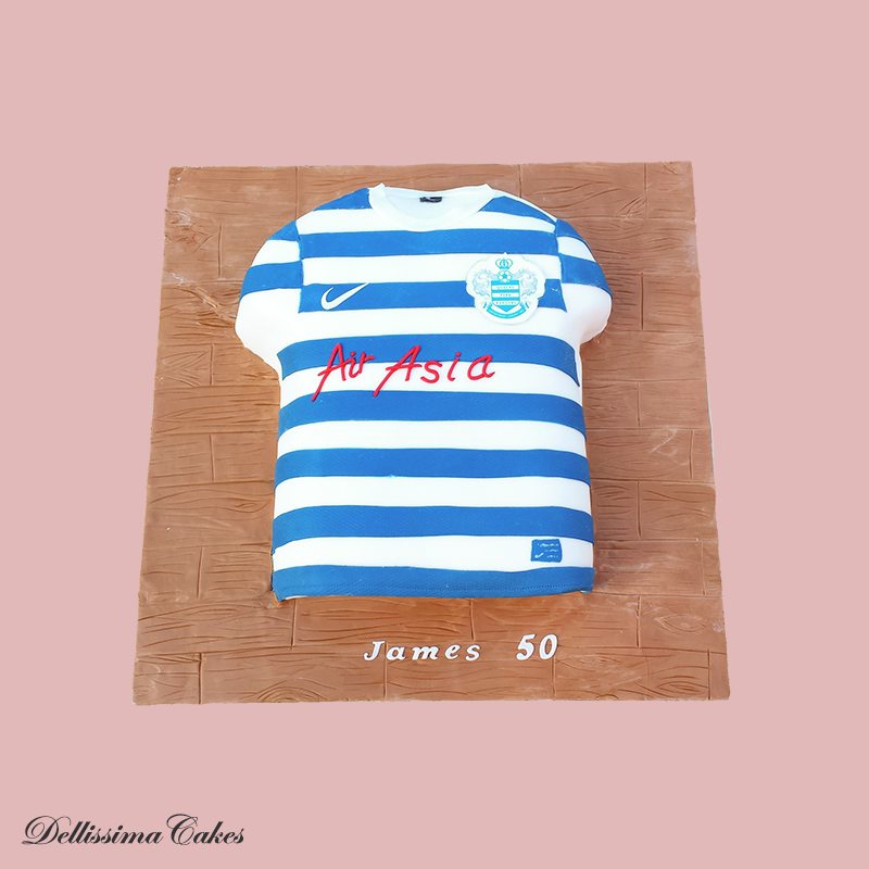 QPR Football Shirt Cake