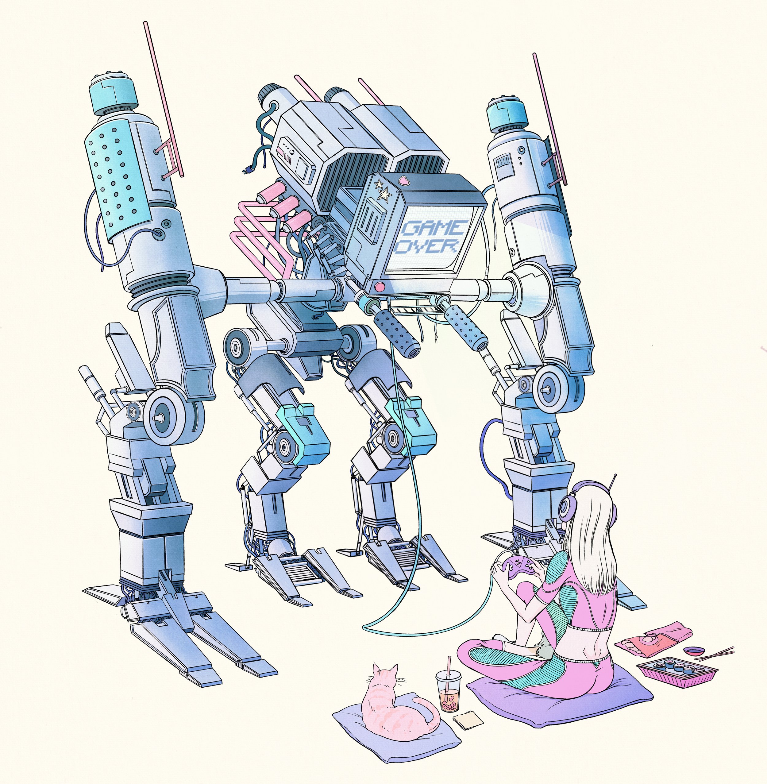 MECH_GIRL_VIDEOGAME_BLUE.jpg