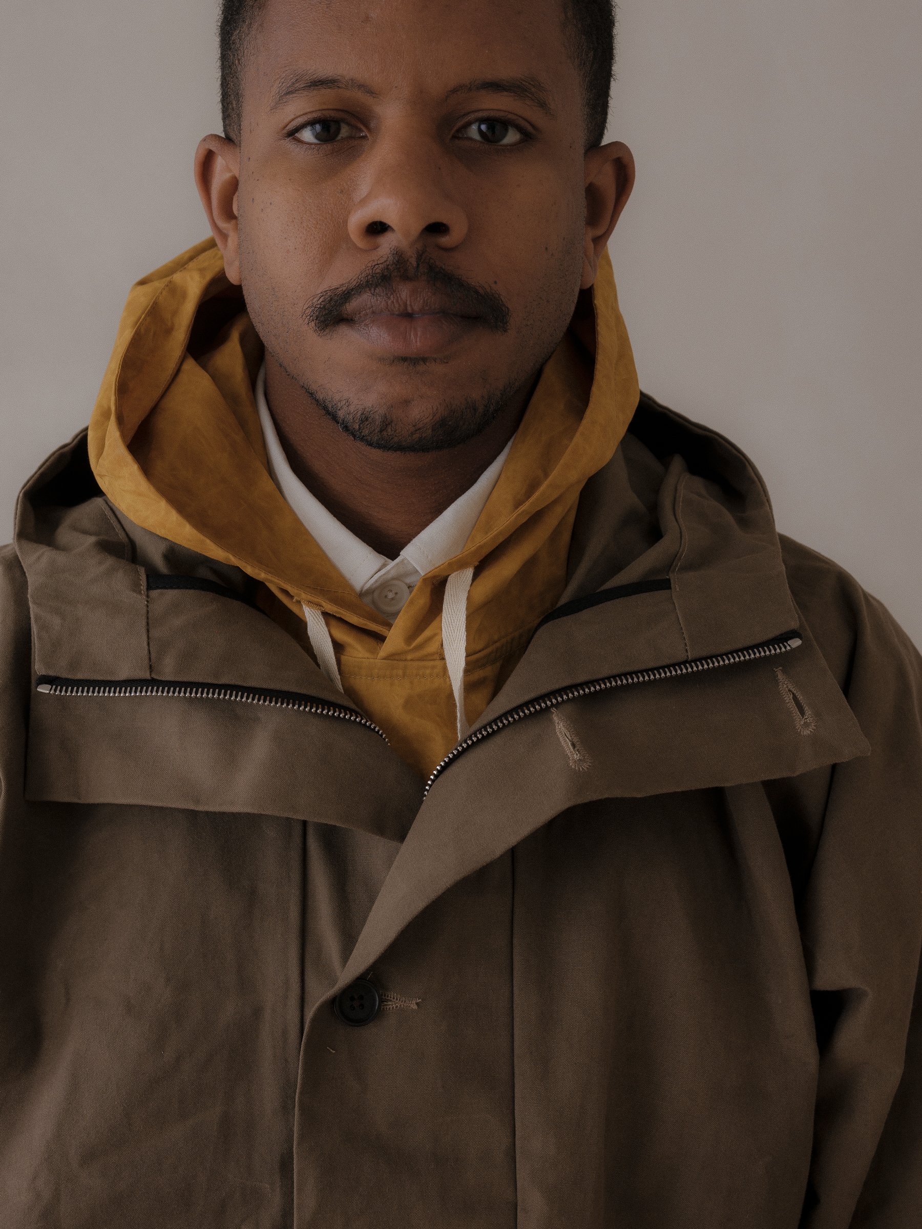 Hooded Coat - Dry Wax Cotton — evan kinori