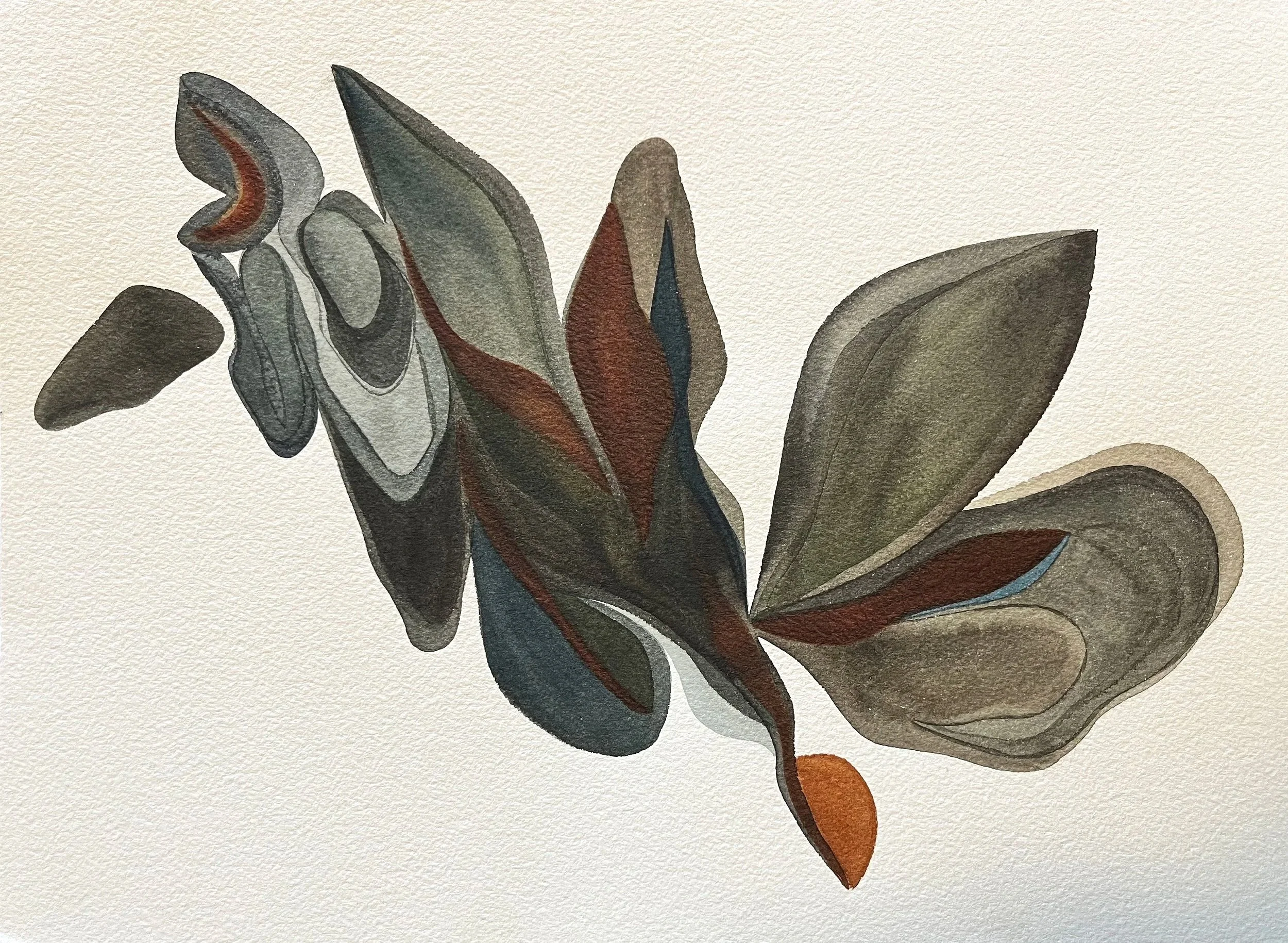 Late Night Snack, watercolor & gouache on paper, 9 x 12 in., SOLD