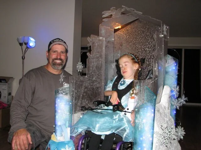 Geoff and Kayla in her castle
