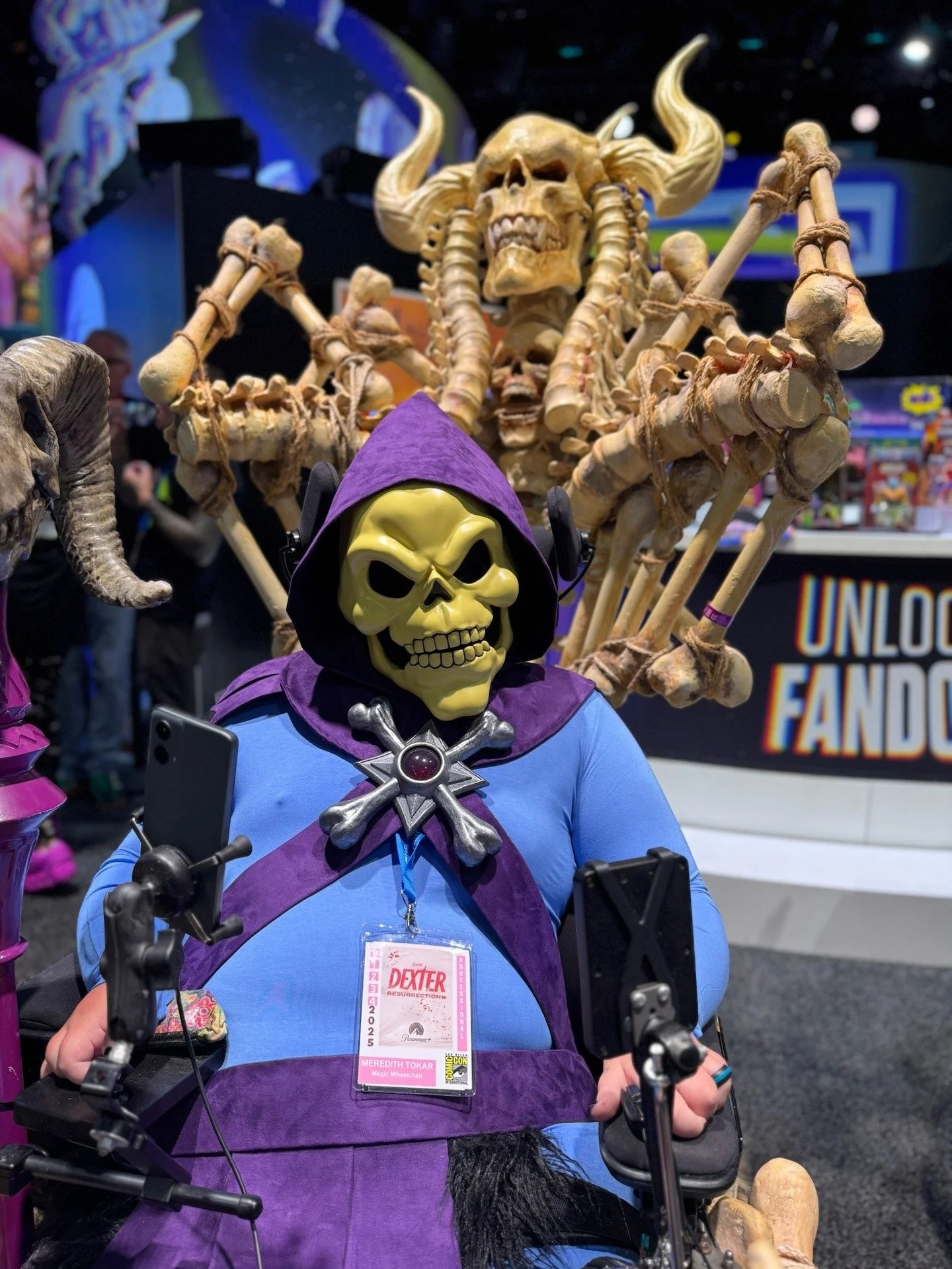 No one says 'no' to Skeletor... or Meredith! 💀

When Meredith's Magic Wheelchair application came in, we knew we had a serious @masters superfan on our hands. We knew we needed @mattel and @tandaworkshop to make this EPIC. 

Meredith is the force th