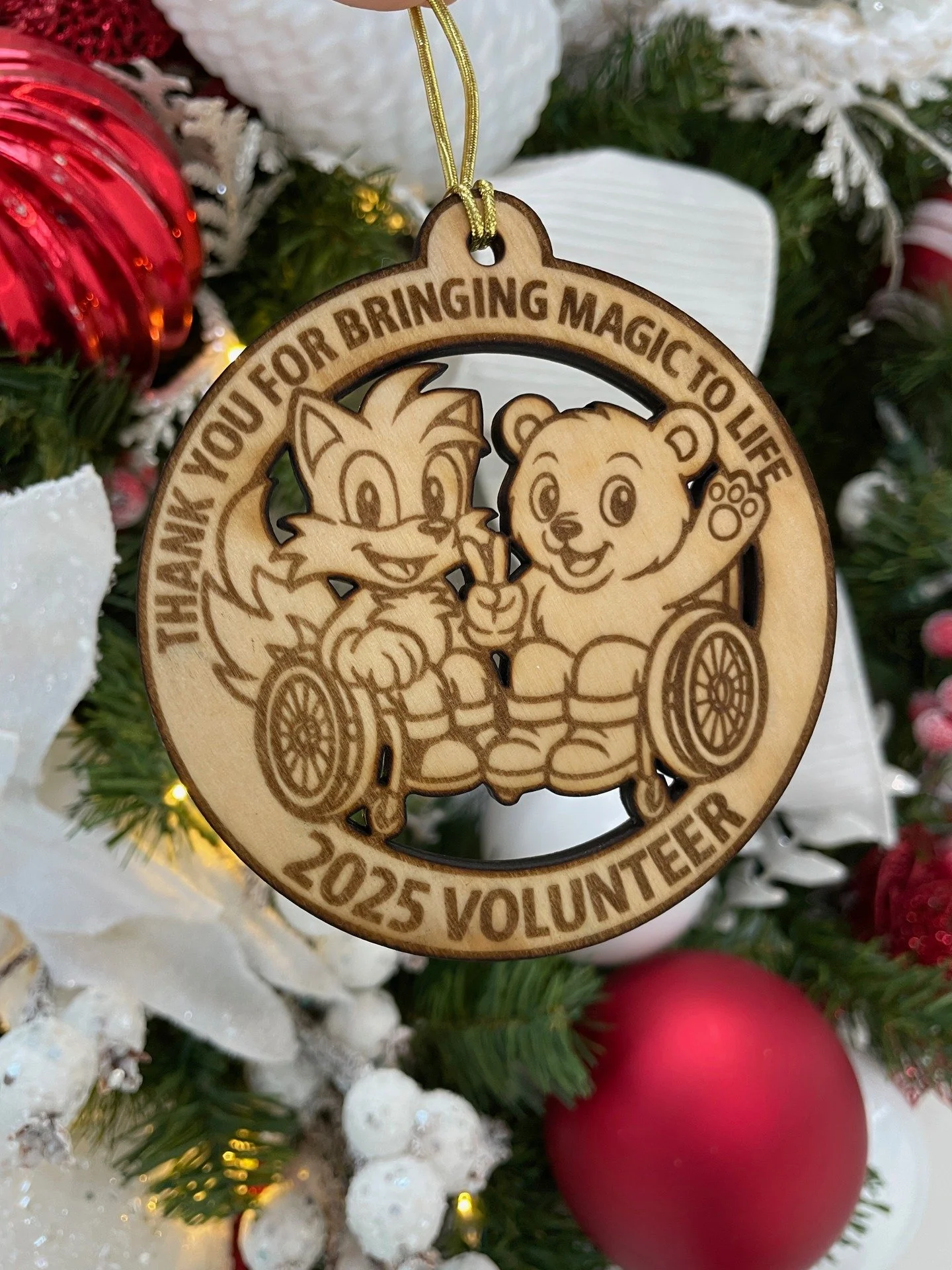The MAGIC for Team Shelby continues into this holiday season with these custom ornaments​, designed and made by Maria Dean!

"This is so AMAZING what Magic Wheelchair does. This truly was such an AMAZING day for Shelby and our family to see what