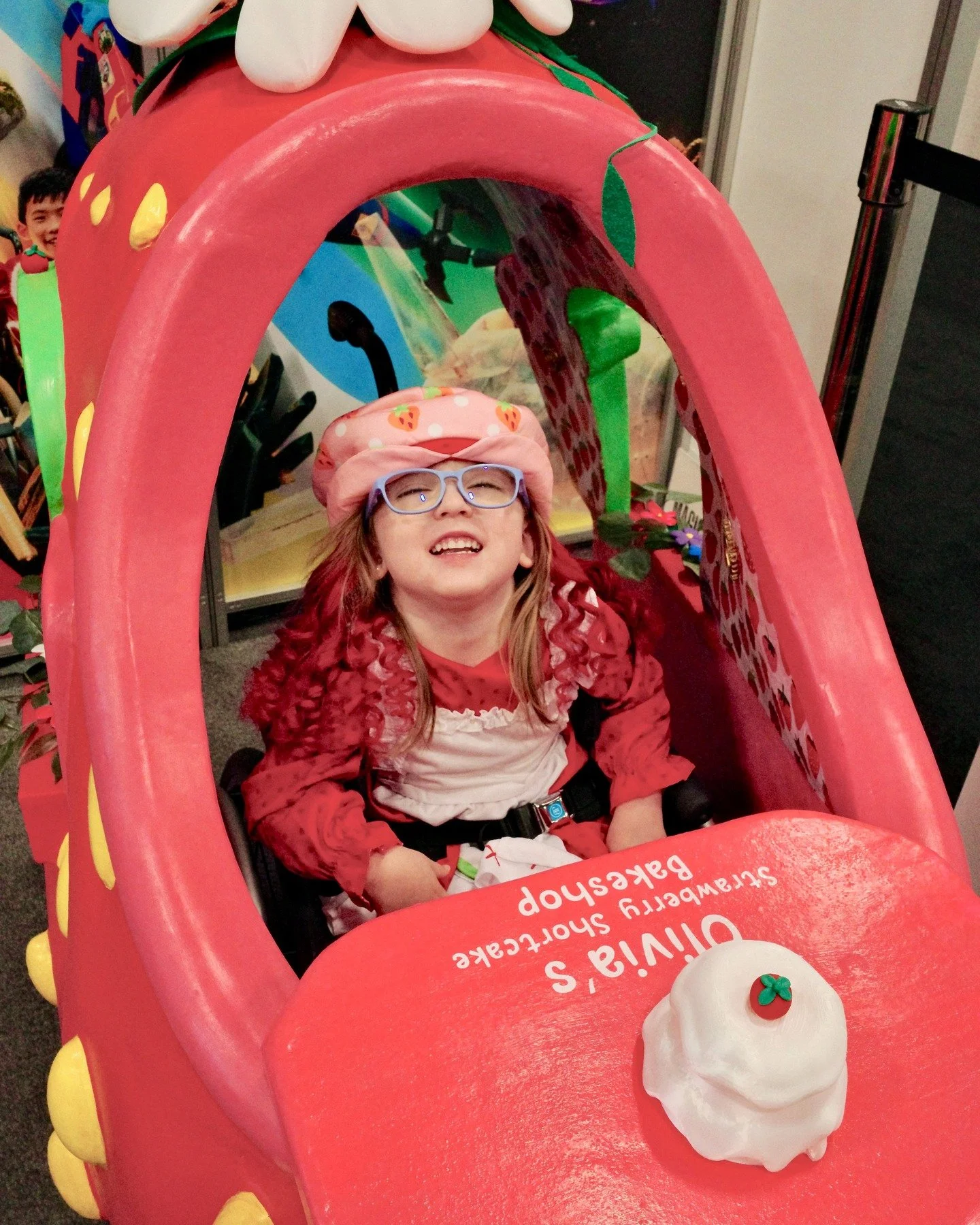 Berry Beautiful, Olivia! 🍓❤️

Thanks to this year&rsquo;s partnership with @wildbrainstudios at @licensingexpo, Olivia&rsquo;s wheelchair was transformed into her very own Strawberry Ride Magic Wheelchair. We think she likes it! Don't you? 😍

The M