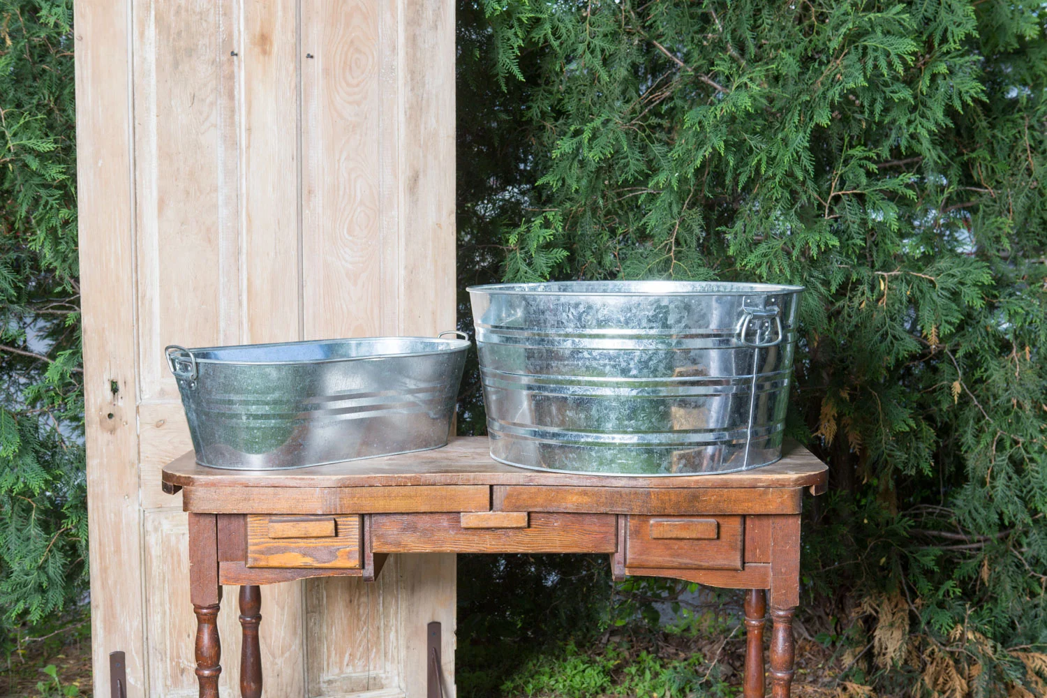 Galvanized Tubs lg 8- sm 5-