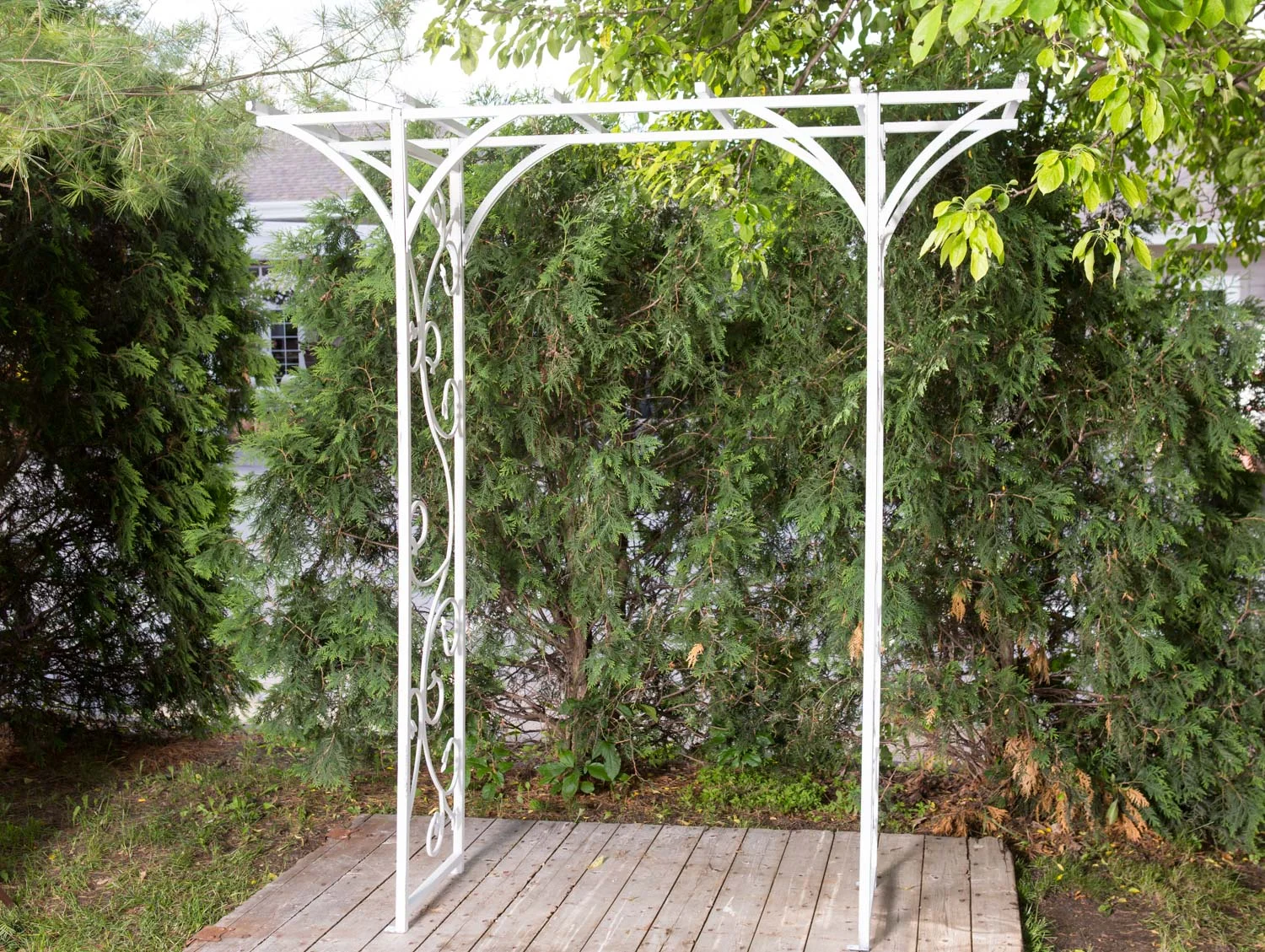 White Metal Trellis 45-