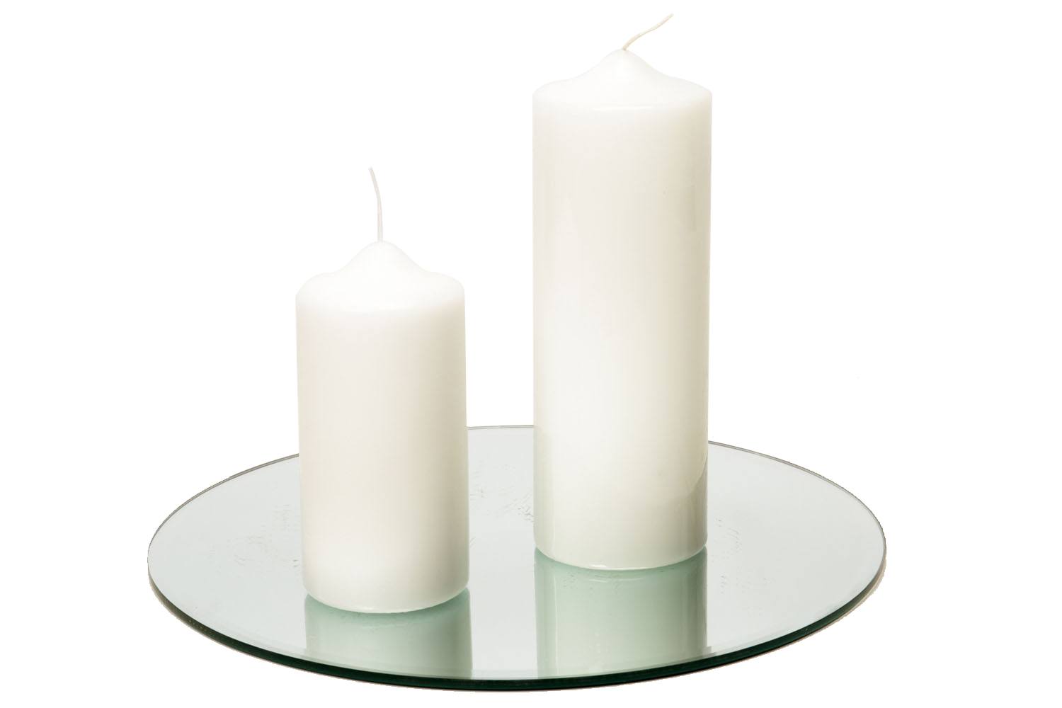 Pillar Candle lg 11-, sm 7-