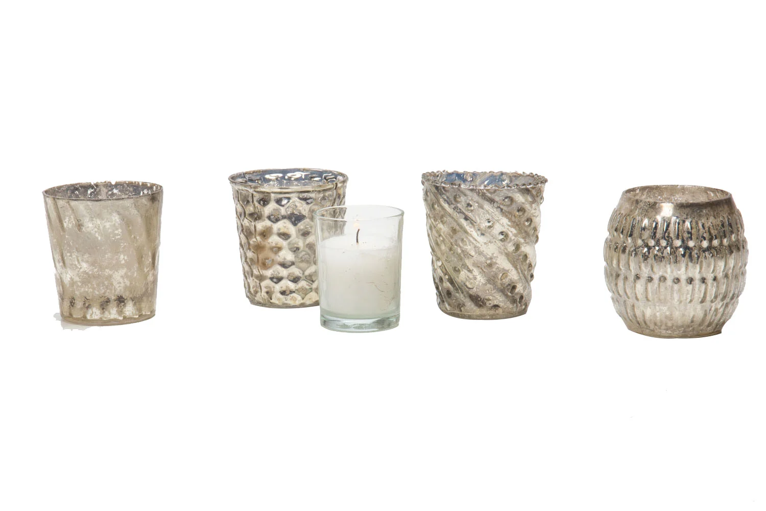 Mercury Glass Votive Holder .50