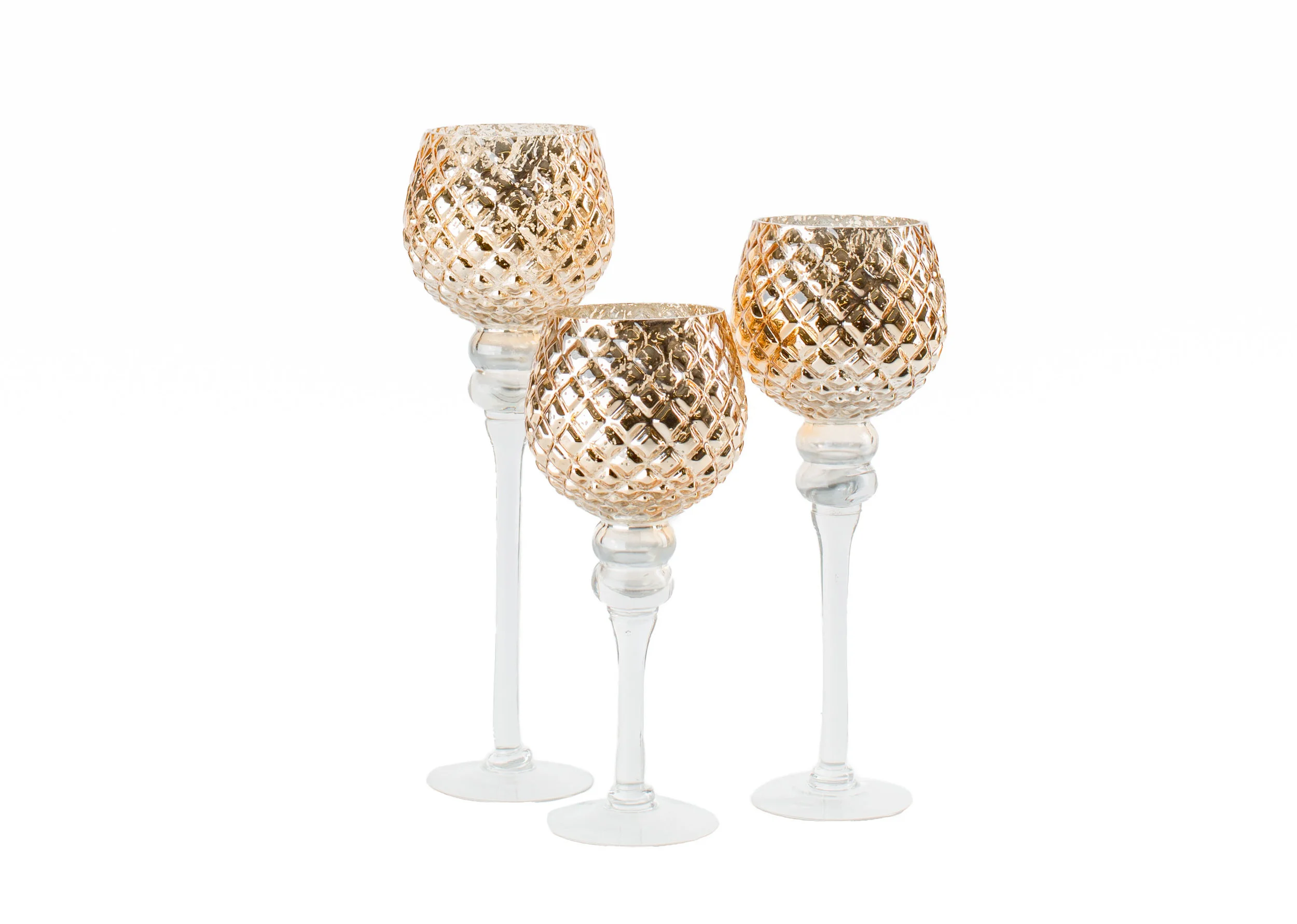 Rose Gold Candle Holder sm 3-, med 4-, lg 6-