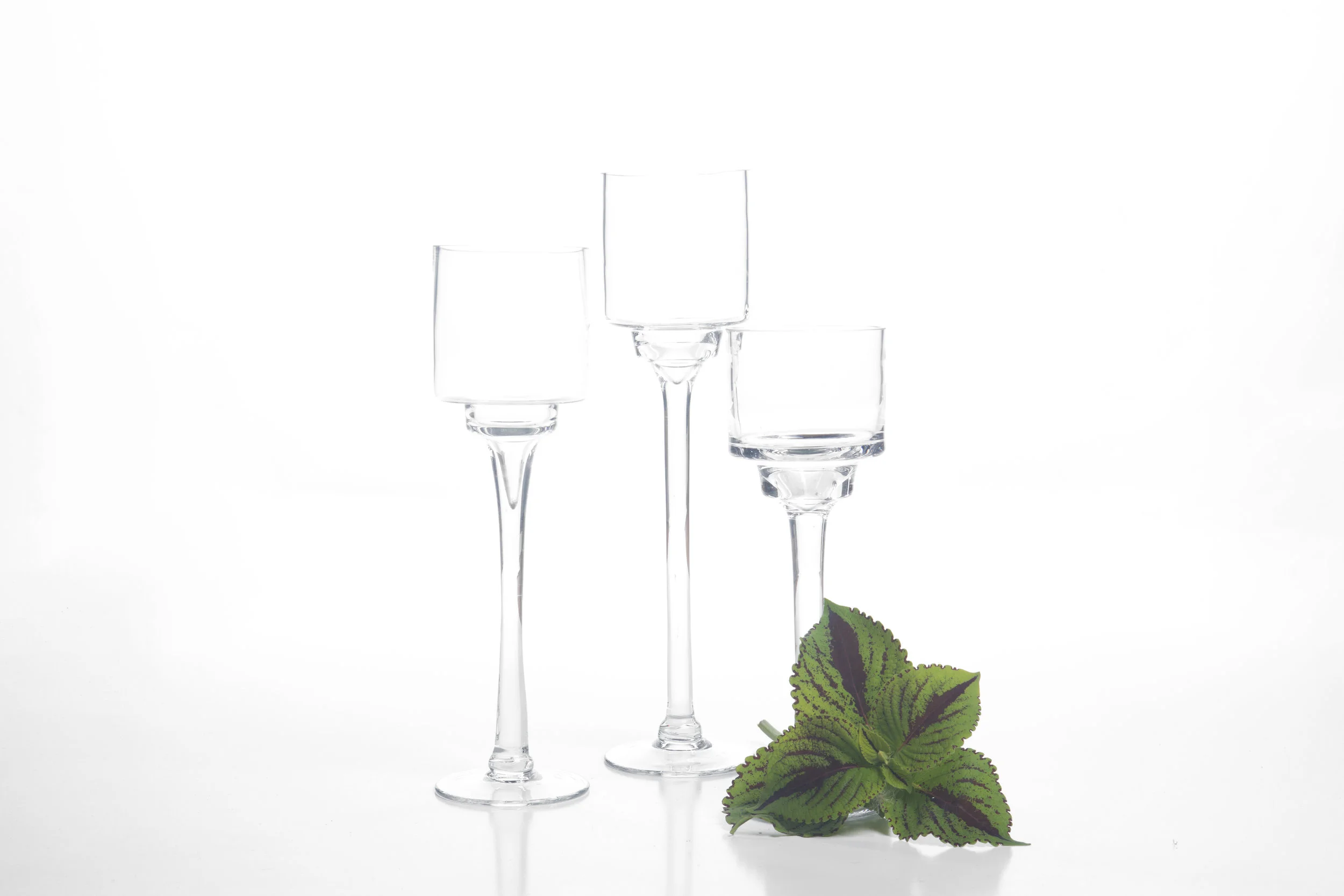 Triple Stemmed Candle Holders 12" 3-, 14" 4.50-, 16" -6