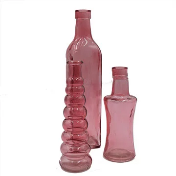 Pink Vintage Bottles .75