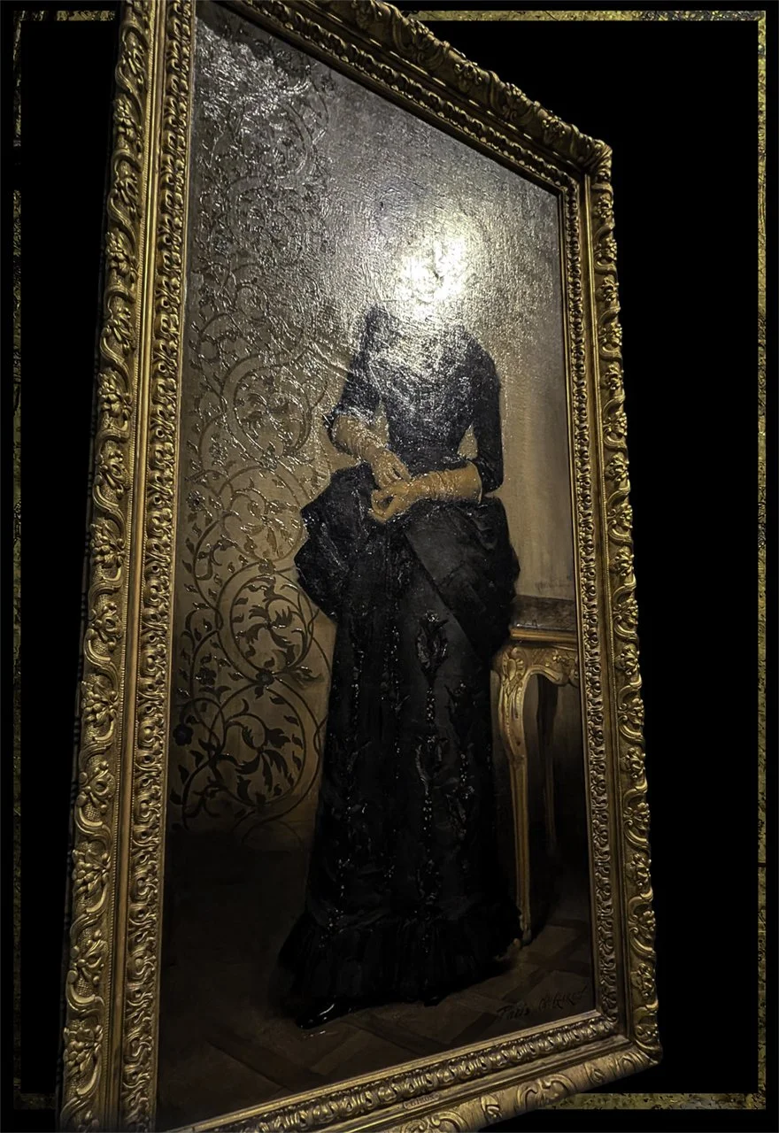 Standing Woman With Gloves