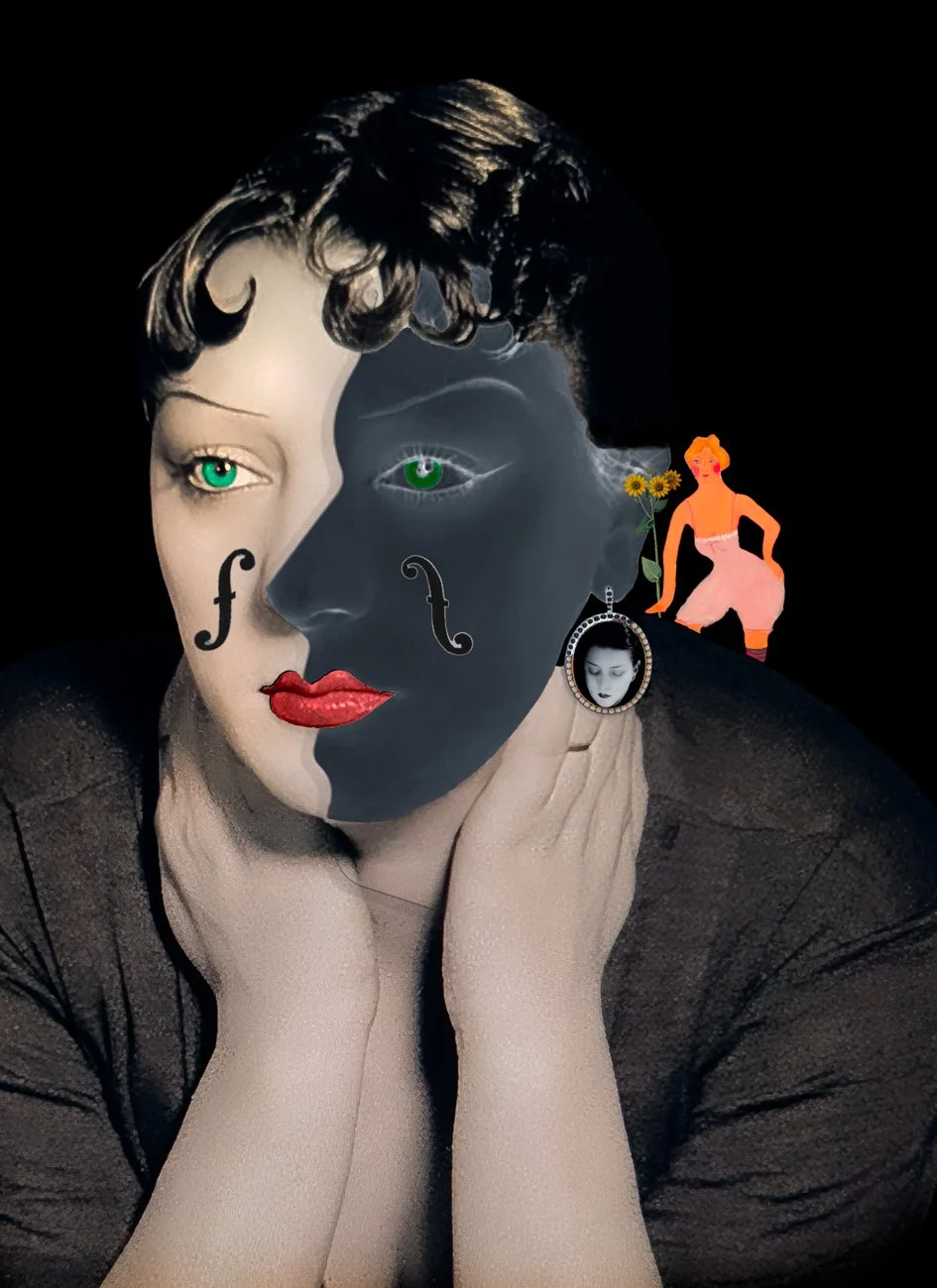 Kiki de Montparnasse with Sun Flowers (Muse to Man Ray)