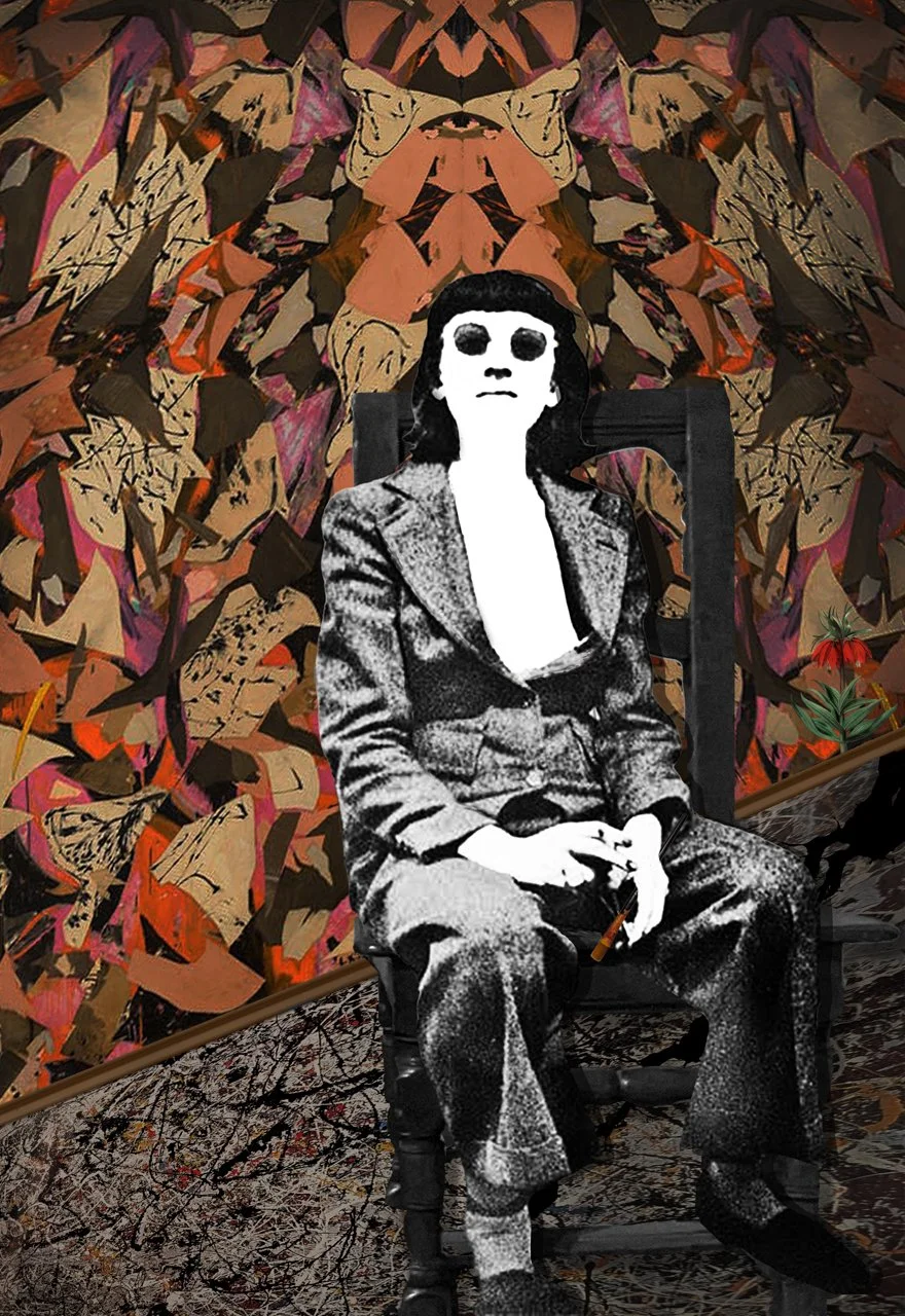 Lee Krasner with Crown Imperial Flower (Muse to Jackson Pollack)