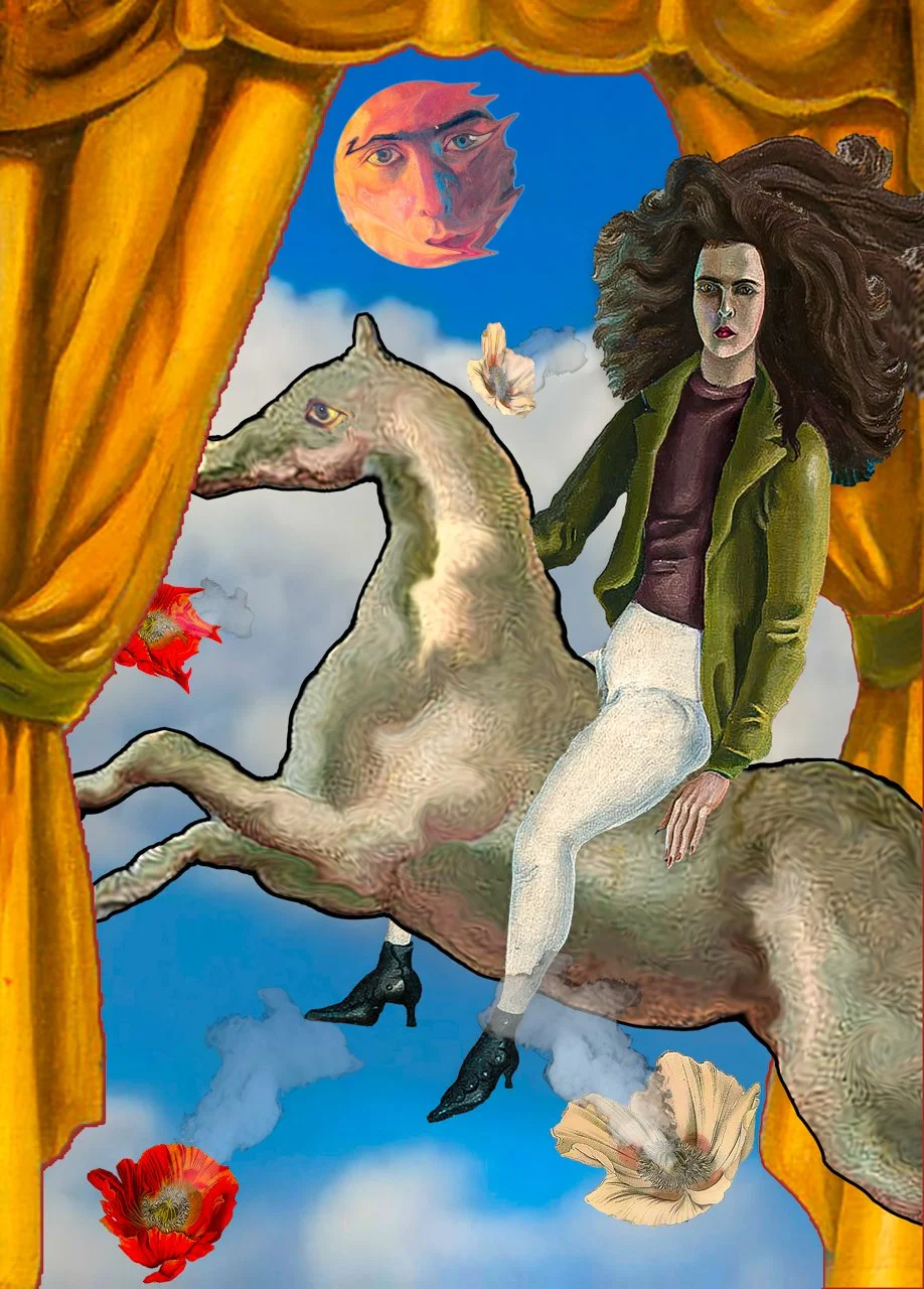Leonora Carrington with Poppies (Muse To Max Ernst)
